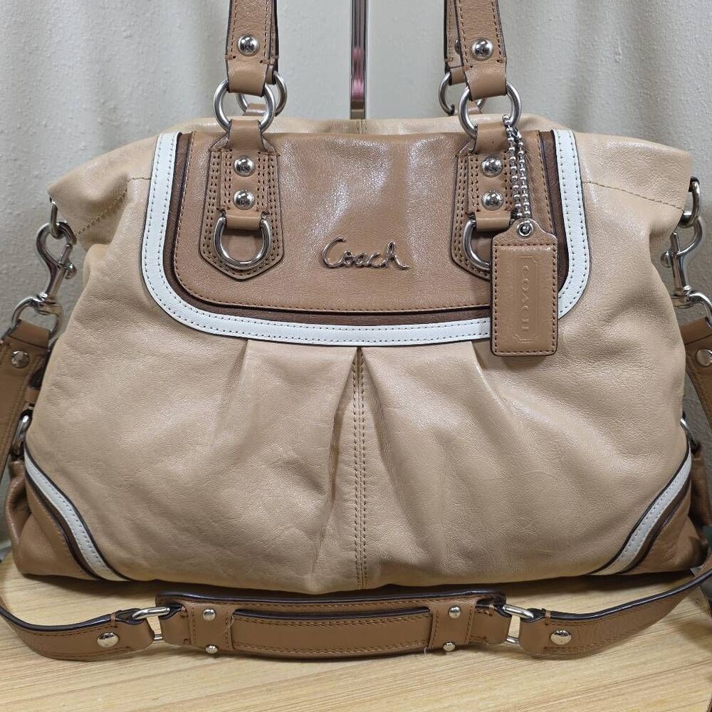 Coach Ashley Spectator Leather Shoulder Bag | Matching Wallet - Picture 3 of 16